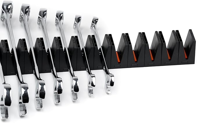 ToolBox Widget Wrench Organizer Pro Series 4.0 – Magnetic Wrench Holders for Tool Drawer – Modular Toolbox Organizer System – Tool Storage for Professional & DIY Mechanics - 4 Pack, 48 Holders