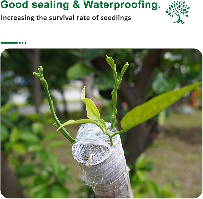 4 Pcs Plant Tape,Parafilm Grafting Tape for Fruit Trees,Floral Tape Grafting Tools,Membrane Clear Floristry Film