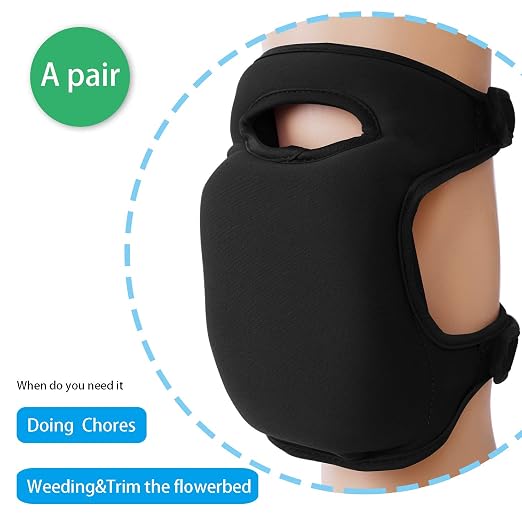 PURFUN Home Garden Knee Pads Ultra Thick Soft Memory Foam Kneeler Knee Protection Cushion Adjustable Knee Braces Kneepads for Gardening Cleaning Kneeling Scrubbing Floors Working