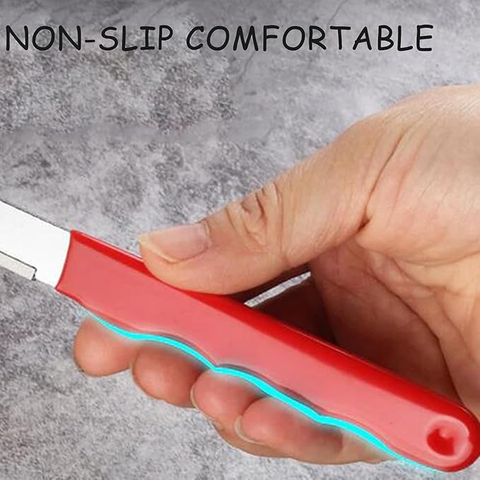2Pcs Red Portable Quick Sharpener, Lawnmower Blade Sharpener, Multipurpose Pocket Garden Tool for Knives, Pruners, Loppers, Hedge Shears, Scissors, Axes, Hatchets, Machetes, Lawn Mowers