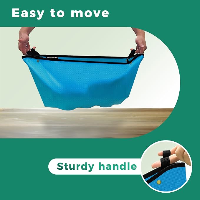 Plant Transplanting Mat - Thickened Waterproof Potting Mat, Succulent Gardening Mat, Portable Repotting Mat for Mess Control, Indoor Outdoor Use (PVC-Blue 39.5"x39.5")