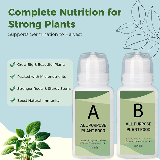 Herb Seed Pods Kit Hydroponic - Refill Pod for All Indoor Garden, 8 Grow Pods with Seeds of Peppermint & Plant Food, Compatible with All Hydroponics Growing Systems