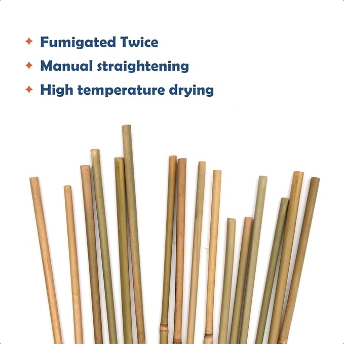 COLOtime Bamboo Stakes 3FT Garden Stakes Plant Stakes for Indoor and Outdoor Climbing Plants Poles Sticks Support Tomatoes Eggplants Beans 25 Pack