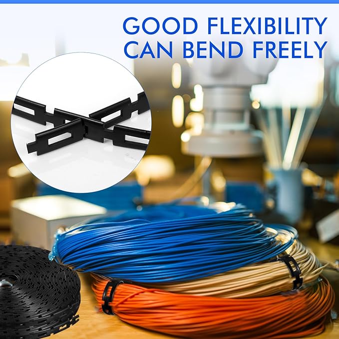 Wesiti 300 ft Plastic Chain Lock Tree Tie 1/2 Inch Wide Adjustable Tree Support Straps Plant String Swing Strap Flexible Reusable Ties for Staking for Garden Accessories