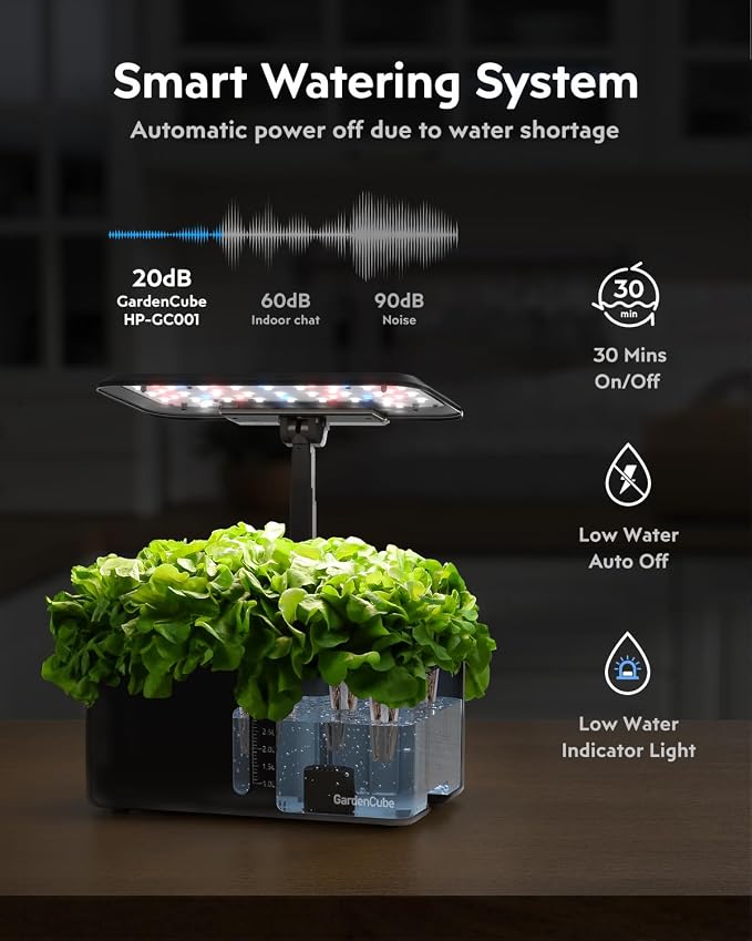 GardenCube Water Pump Replacement Accessories: Only Compatible with HP-GC001 8pods GardenCube Indoor Garden Hydroponics Growing System