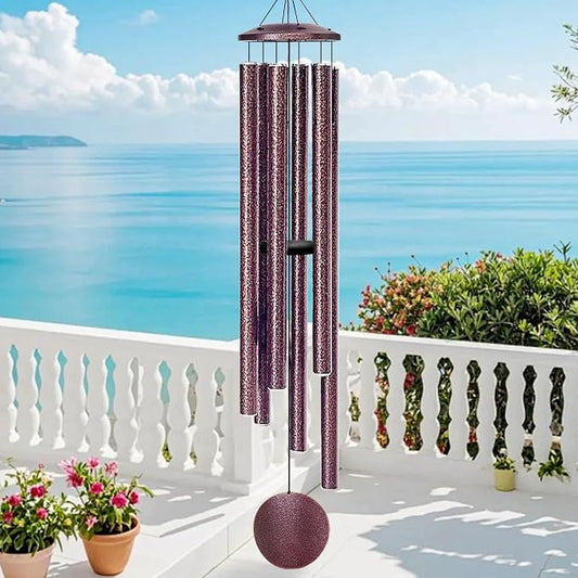 66" Wind Chimes for Outside Deep Tone - 6 Thicken Tubes Large Wind Chimes for Outdoor, Gifts for Mothers Day, Women, Mom, Grandma, Sympathy, Big Windchimes for Garden and Patio(Bronze)