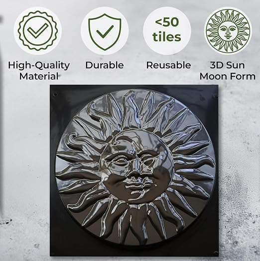 Moon Sun Garden Stone Stepping Mold Pathmaker Mold Concrete - Sun Stepping Stone Precast Concrete Pavers