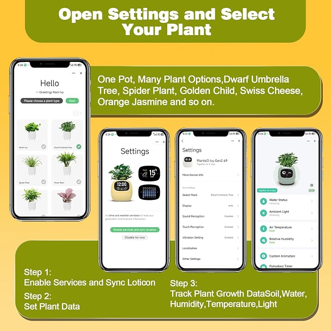Smart Plant Pot with Visual Display – Soil Moisture, Water Level, Light & Battery Monitor, 80ml Self-Watering Reservoir, Supports 100+ Plants, Pomodoro Timer, Clock & Calendar (Blush)
