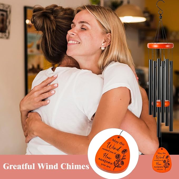 Thank You Gifts for Women, Men, Friendship Gifts, Thank You Wind Chimes,Appreciation Gifts for Family Employee Coworkers Colleague Teachers Nurses