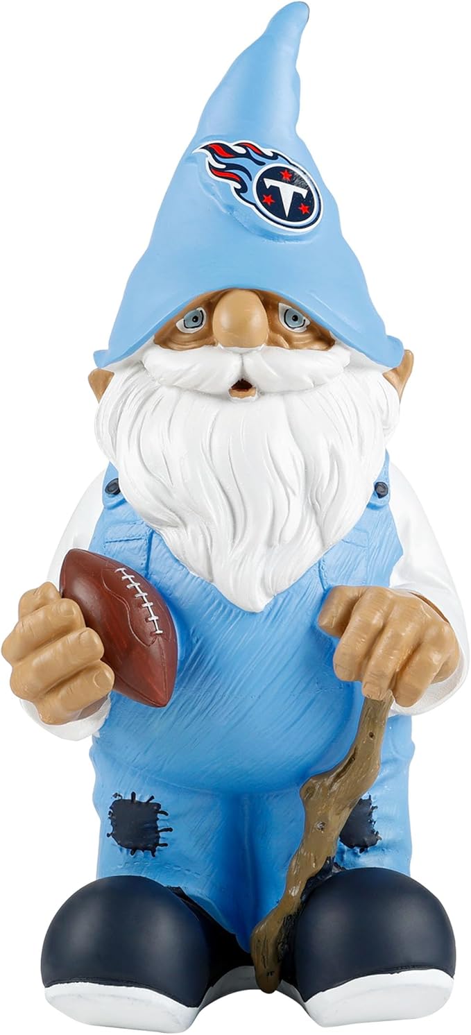 NFL Resin 11.5" Team Logo Outdoor Garden Statue Gnome