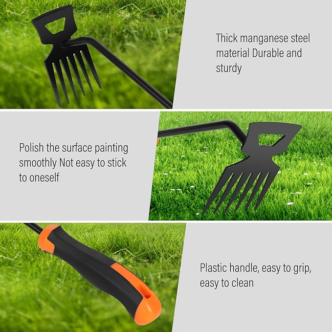 Weed Remover Tool,Portable Garden Weeder Tool,Gardening Weeding Tools,Manganese Steel Weeding Tools,for Hand Weeder for Vegetable Gardening Backyard Farm Planting & Uprooting Weeding Tool