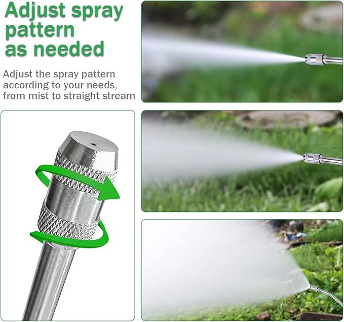 VANPET Replacement Sprayer Wand for Ryobi, Stainless Steel Sprayer Wand with Adjustable Nozzle, Trigger Wand & Hose Compatible with Ryobi P2803 Sprayer (29 Inches Sprayer Wand)