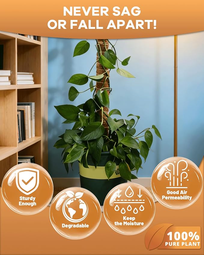 Coco Liners for Planters - Thick Coconut Fiber, Pre-Drained Planter Liner, Reptile Bedding & Garden Mat | 100% Natural & Biodegradable Coconut Coir for Plants (16" x 40")