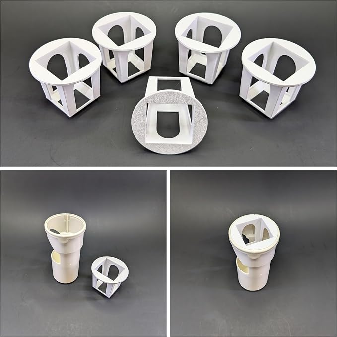 Grow Cubes for Hydroponic System/Compatible with Gardyn (10 Grow Cubes + 10 Regular Mouth MJ Adapters)
