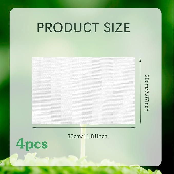 4 Pcs Seed Sprouting Mesh, Reusable Hydroponic Germination Pads for Microgreens Growing, 7.9" x 11.8" Silicone Seed Sprouting Mats, Trays NOT Included