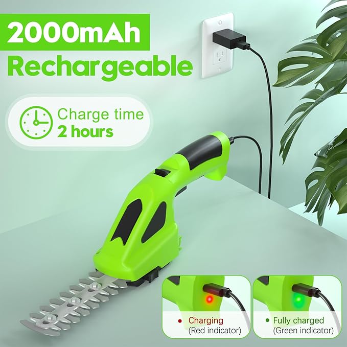 Electric Weed Wacker Cordless with Wheel, 4 in 1 Weed Eater Battery Powered Brush Cutter String Trimmer Edger, 4000mAh Stringless Weed Trimmer Lightweight Grass Trimmer Mower