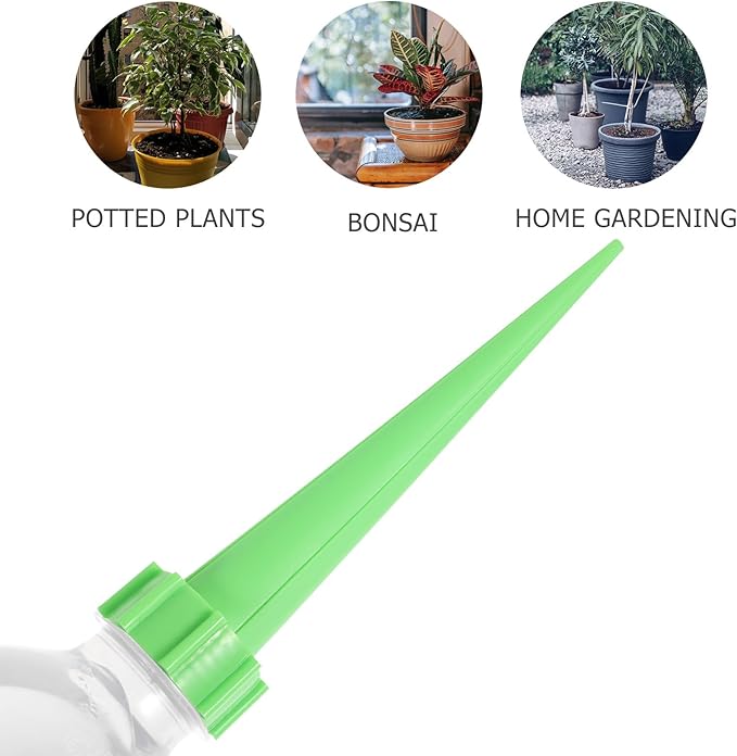DOITOOL 16Pcs Plant Self Watering Planter Insert Spikes Stakes, Self Watering Spikes Auto Drippers Irrigation Devices, Automatic Waterer for Vacations Outdoor Indoor Potted