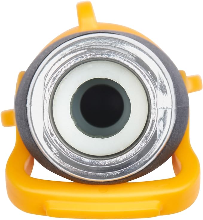 Melnor 65171AMZ Lever Flow Through Valve Connector Bundle, Yellow, Black, Grey, 1 Count (Pack of 2)