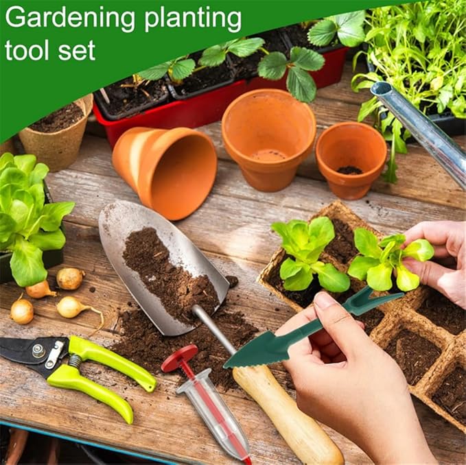 6 PCS Upgraded Mini Sowing Seed Dispenser Manual Syringe Seeder Sower Set Spreader Handheld Seed Fertilizing Planter Gardening Tool