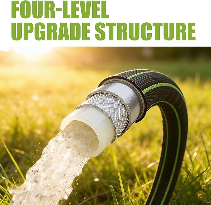 5FT Garden Hose Water Hose – Kink-Free, Abrasion Resistant, Lightweight Flexible, Ideal for Short-Distance & Outdoor Water Hose Use (Balcony, RV, Bathroom)