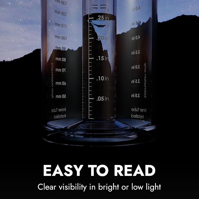 Official Tropo Rain Gauge & Snow Gauge, Certified Premium High-capacity CoCoRaHS Gauge, Freeze-resistant All-weather Durability, Professional Grade Accuracy & Precision, Easy-to-use, Dual Units