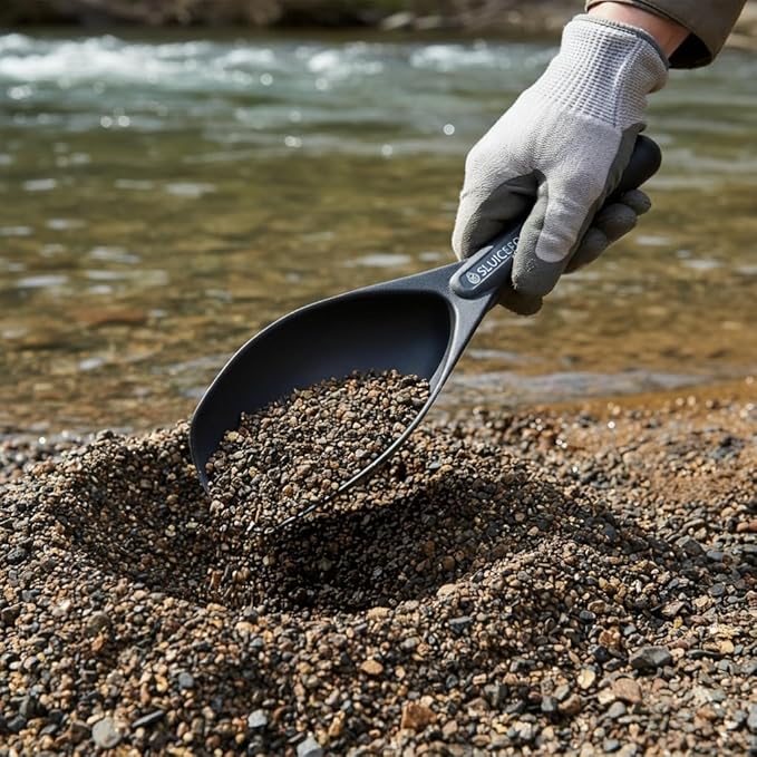 Sluice Fox Gold Prospecting Paydirt Scoop | Durable Plastic Hand Trowel Shovel | Lightweight Tool for Panning, Dredging & Crevice Digging