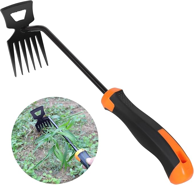 Weed Remover Tool,Portable Garden Weeder Tool,Gardening Weeding Tools,Manganese Steel Weeding Tools,for Hand Weeder for Vegetable Gardening Backyard Farm Planting & Uprooting Weeding Tool