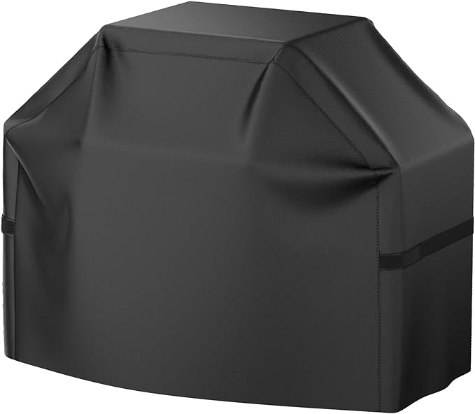 Grill Cover, 44 inch Heavy Duty BBQ Gas Grill Cover for Outdoor Grill, Waterproof, Weather Resistant, Anti-UV, Rip-Proof, Fade Resistant Barbecue Cover with Hook-and-Loop Straps for Most Grills