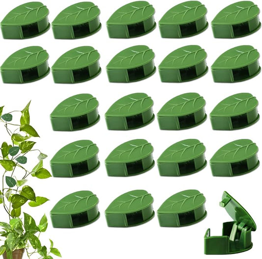 HNHMT 60 pcs Plant Wall Clips with 72 Pieces Acrylic Adhesive Sticker - Plant Climbing Wall Fixture Clips Plant Fixer Invisible Wall Vines Fixing Clips Self-Adhesive Hook Plant Clips