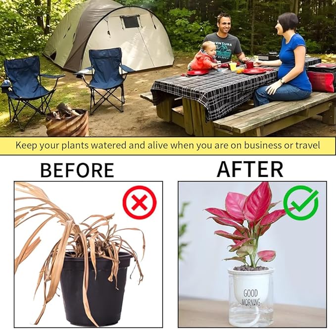 49.2 feet 1/5 Inch Natural White Self Watering Wick Cord Automatic Watering Cotton Rope System Hydroponic Wicking for Vacation Plant Care Capillary Wicks for Self Watering Planters and Pot