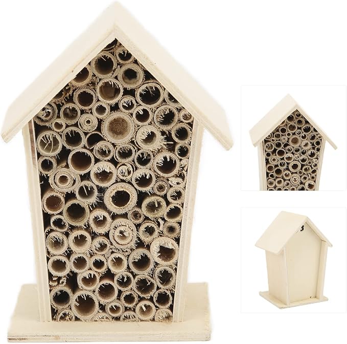 Wooden Bee House Safe Non Wooden House for Garden