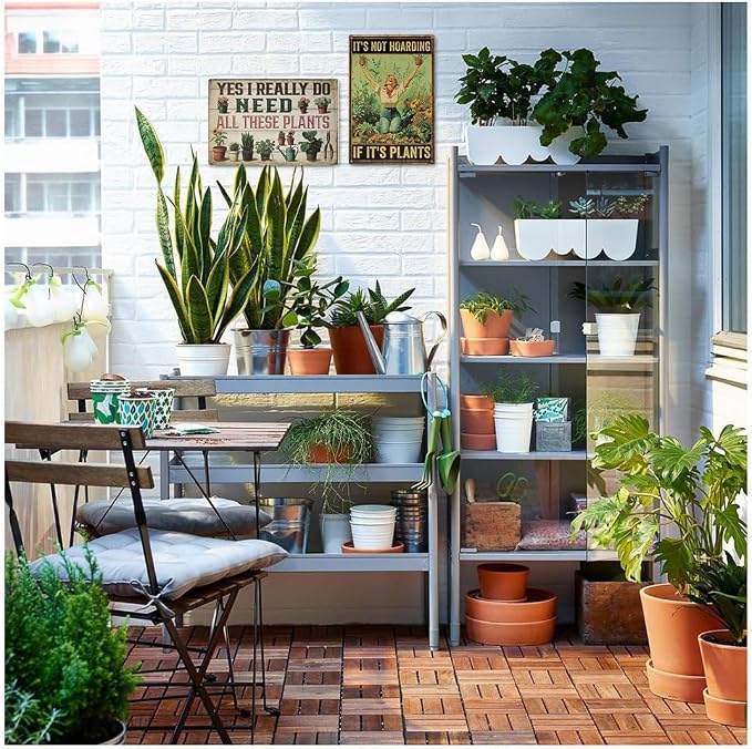 Vintage Garden Sign – 'Yes I Really Do Need All These Plants' | 12x8″ Funny Metal Garden Decor for Outside, Gardening Gifts for Women & Mom, Plant Lover Gifts, 2684