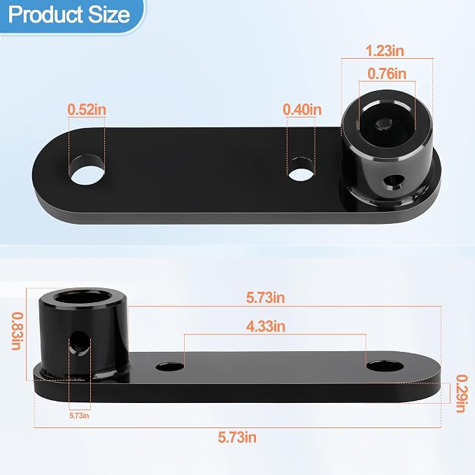 63931 Wheel Bracket Assembly for Agri-Fab, Parts Fit for Agri-Fab - Lawn Plug Aerator Replacement Parts Replacement 48" Plug Aerator 45 0299(2 Pack Hitch)