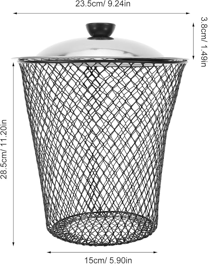 Totority In-ground Worm Composting Bins 2pcs High-Strength Metal Soil Enricher with Lids - Aerated Underground Composter for Garden Waste & Kitchen Scraps - Sustainable Backyard Recycling System