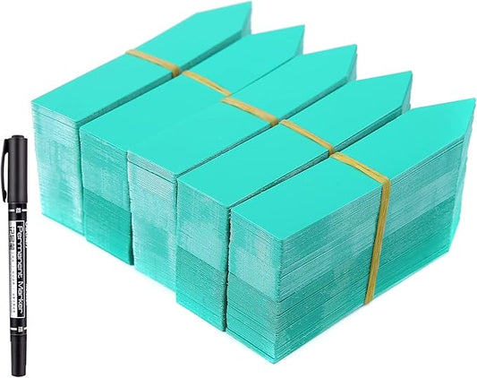 1000 Pcs 4 Inch Garden Plant Labels, Plastic Nursery Tags Waterproof Pot Seed Markers, Green