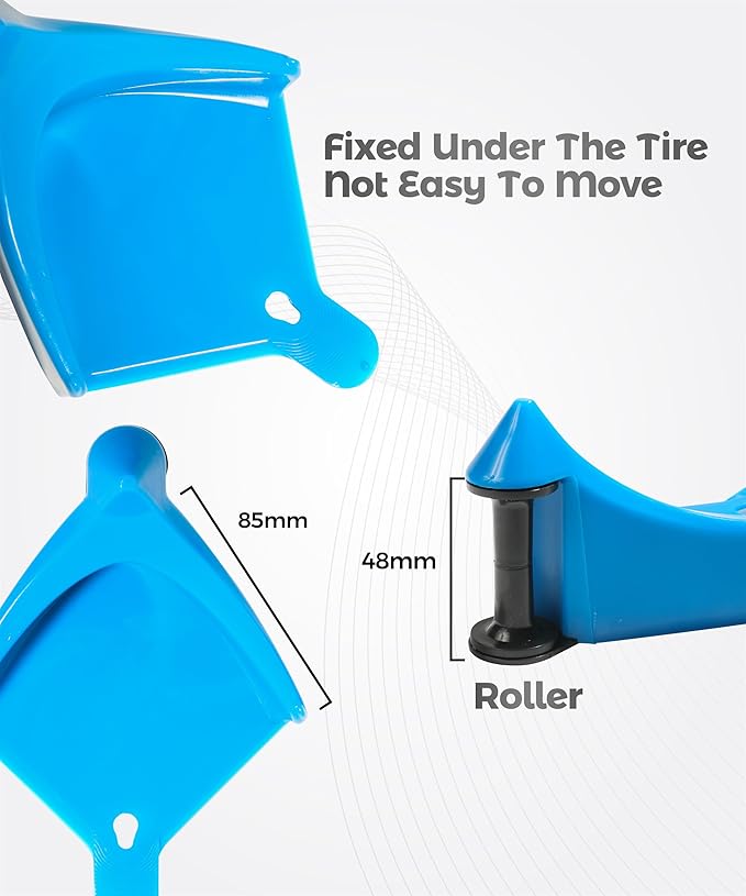 4PCS Car Detailing Organizer,Detailing Supplies,Car Accessories Washing Supplies,Automotive Hose Guide,Detailing Washer Hose Stuck Under The Wheels,Applied to Various Types of Cars,RVs (Blue)