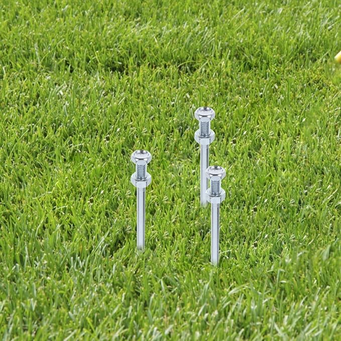 Toddmomy 10Pcs Lawn Aerator Spikes Replacement Pegs Heavy Duty Metal Aerator Shoe Pins for Garden Yard Lawn Care 2.75 Inch Spike Shoes for Soil Aeration