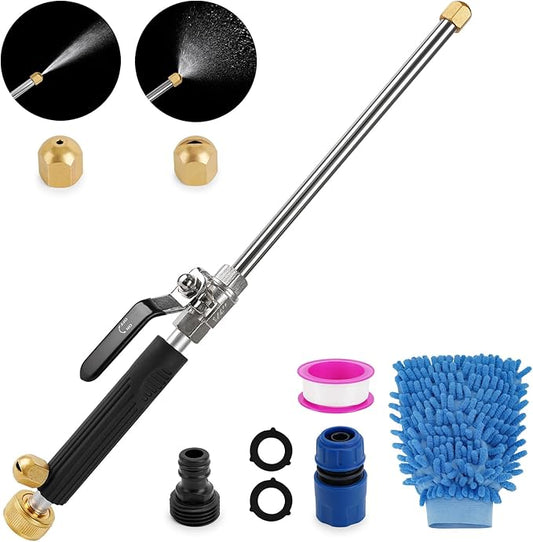 Watering Sprayer Cleaning Tool, Laopypor Hydro Jet Water Hose Nozzle, Wand Lance for Car Window Pet Washing and Plant Water