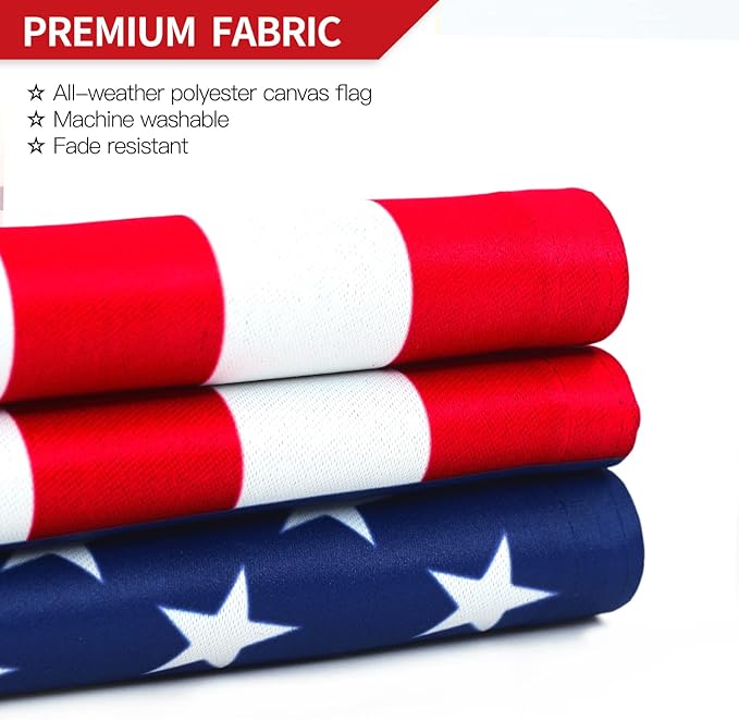 Anley Double Sided Premium Garden Flag, US National Garden Flag - American United States July 4th Independence Day Patriotic Decorative Yard Flags - Weather Resistant & Double Stitched - 18 x 12.5 Inch