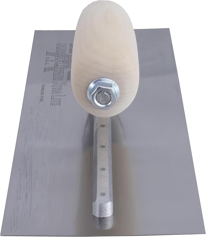 MARSHALLTOWN Stainless Steel Finishing Trowel, 4 x 12 Inch Concrete, Masonry and Drywall Finishing Tool, Made in the USA, MXS62SS