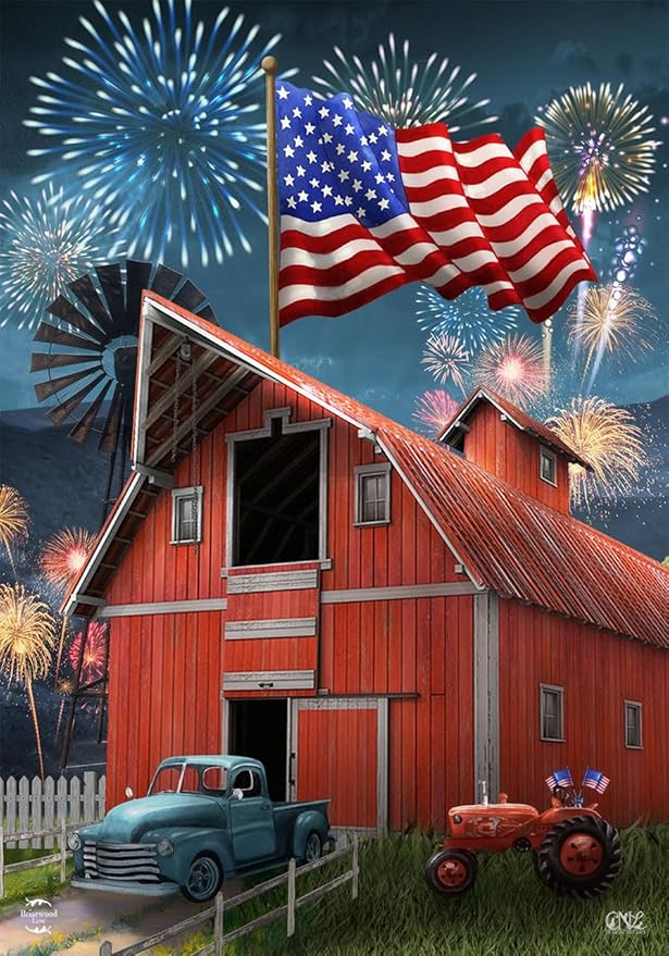 Briarwood Lane Summer Garden Flag 12x18 For Outdoor American Celebration Barn For Summer Garden Flag Flags For Outside