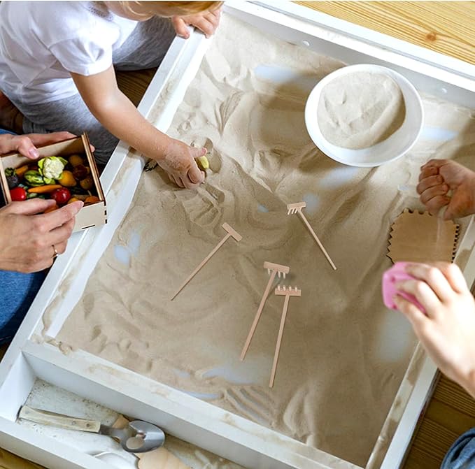 YARNOW 30 Pcs Mini Zen Garden Rakes Bulk, Miniature Sand Rake for Tabletop Meditation and Decorative Sandbox Accessories