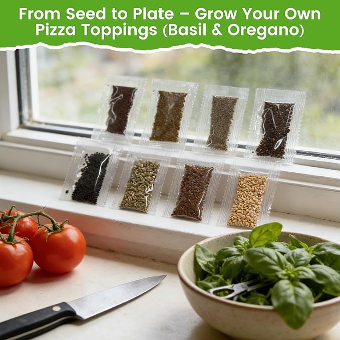 Herb Seeds 15-Pack – 4,500+ Heirloom Seeds for Planting – Indoor & Outdoor Herb Garden Kit with Basil, Cilantro, Rosemary, Thyme, Dill, Sage – Medicinal & Culinary Herb Seeds Variety Pack