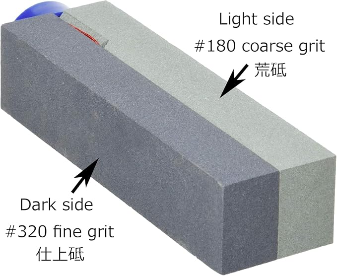 KAKURI Sickle Sharpening Stone Handheld Pocket Size, Garden Tool Sharpener, Small Whetstone Shaepening Tool for Sickle, Hoe, Weeder, Nata hatchet