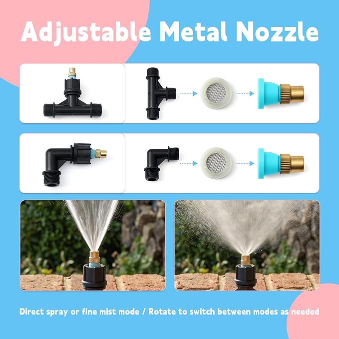 6-Nozzle Poly Boom Wand with 3/8" Brass Fitting 7.5 Feet Sprayer Boom Kit for All-Terrain Vehicle, Wide-Coverage Agricultural & Lawn Spray Attachment, for Utility Task Vehicles and Tractors
