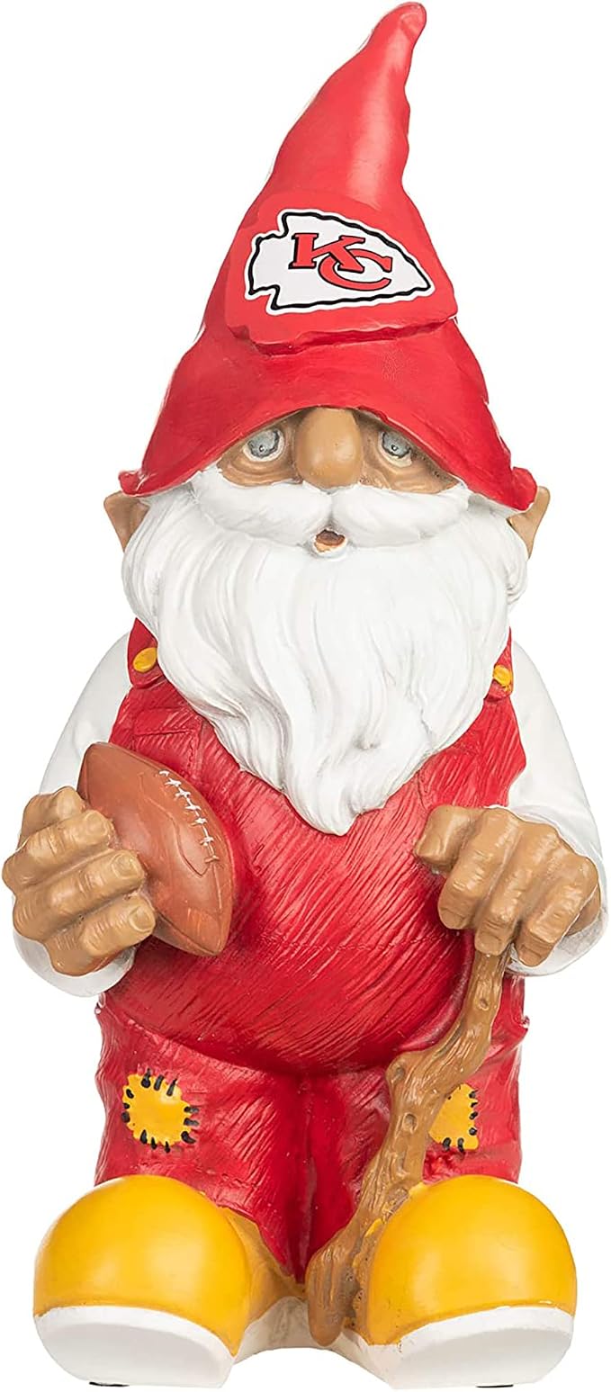 NFL Resin 11.5" Team Logo Outdoor Garden Statue Gnome