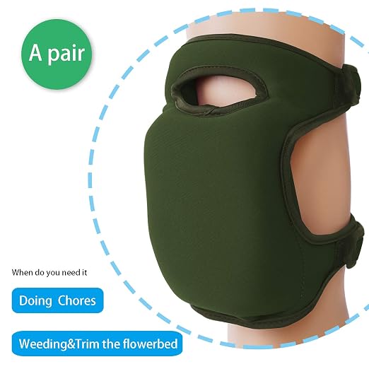 PURFUN Home Garden Knee Pads Ultra Thick Soft Memory Foam Kneeler Knee Protection Cushion Adjustable Knee Braces Kneepads for Gardening Cleaning Kneeling Scrubbing Floors Working