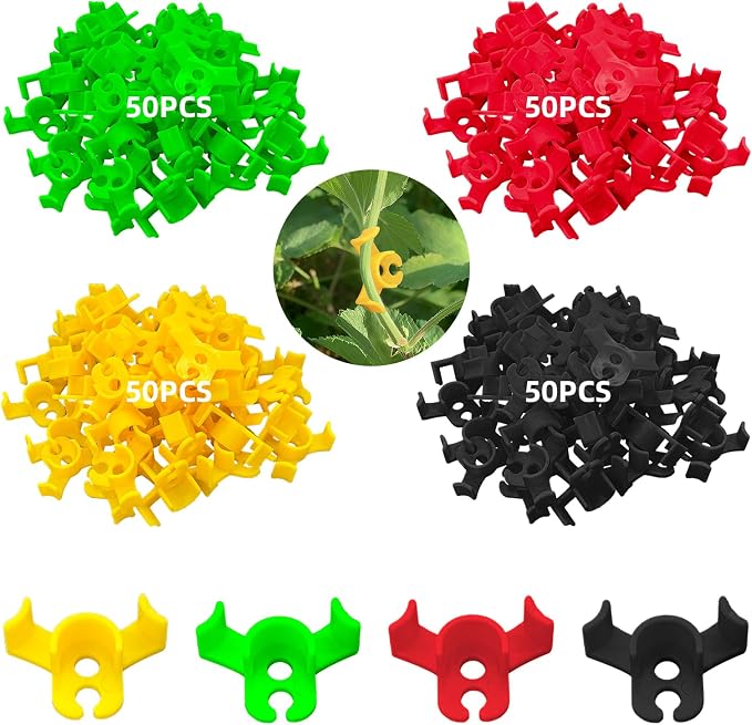 200 Pack Plant Training Clips, 90 Degrees Plant Stem Bender, Low Stress Training Clips for Gardening Flowers Vegetables Branches