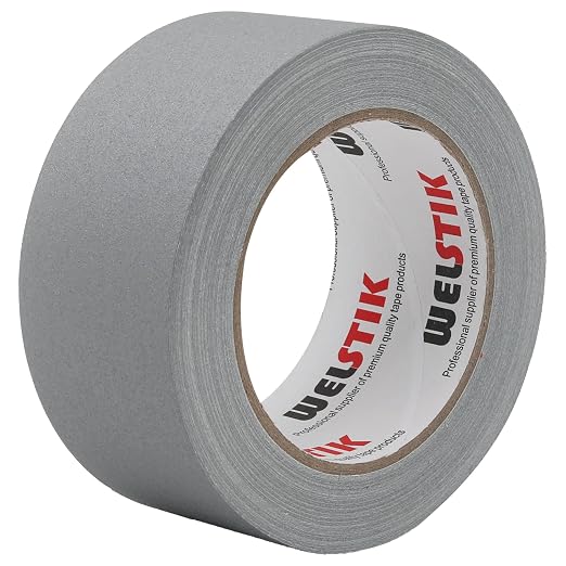 WELSTIK Gray Gaffer Tape 2 Inches x 33 Yards, No Residue, Non-Reflective,Waterproof, Can be Torn by Hand, Gaffers Cloth Tape for Photography, Shooting Background Fixed