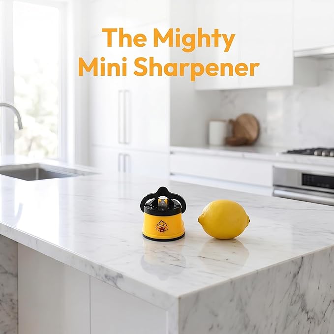 Hands Free Knife Sharpener，with suction cup，portable，tungsten Carbide，quick Sharpening，suitable for home use, camping, hiking